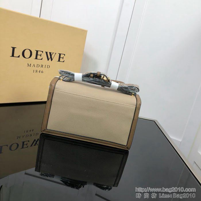 LOEWE羅意威 Barcelona 荔枝紋三角包 小牛皮肩背斜挎包 雜誌爆款 0158荔枝紋  jdl1217